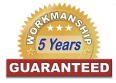 5 Year Workmanship Guarantee